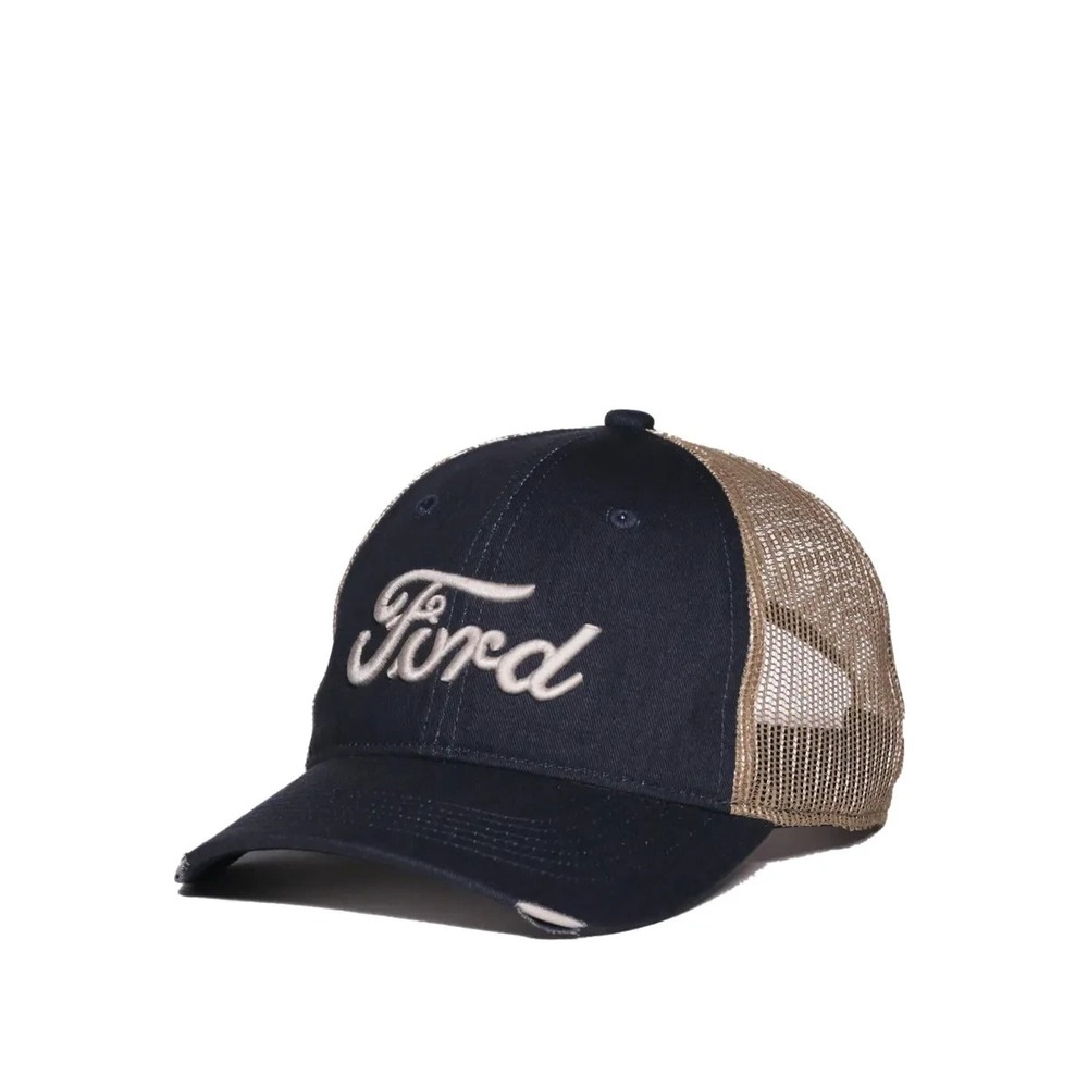 Outdoor Cap Standard Ford Auto Car Frd16a Navy Natural Oatmeal One Size Fits - Picture 8 of 8